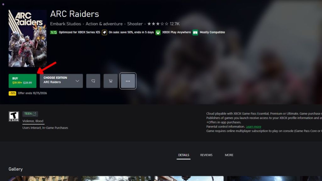 ARC Raiders free play days xbox