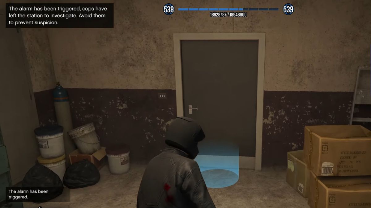 Alarm Triggered in the Cocaine Lockup