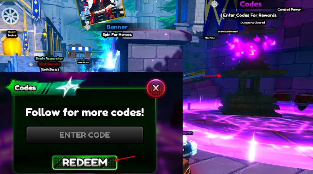 Anime Dungeons Codes redeem