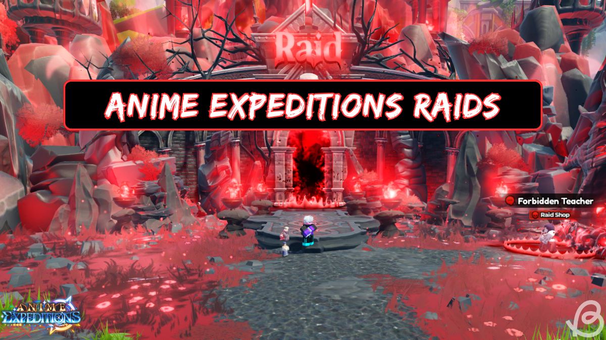 Anime Expeditions Raids area with shop