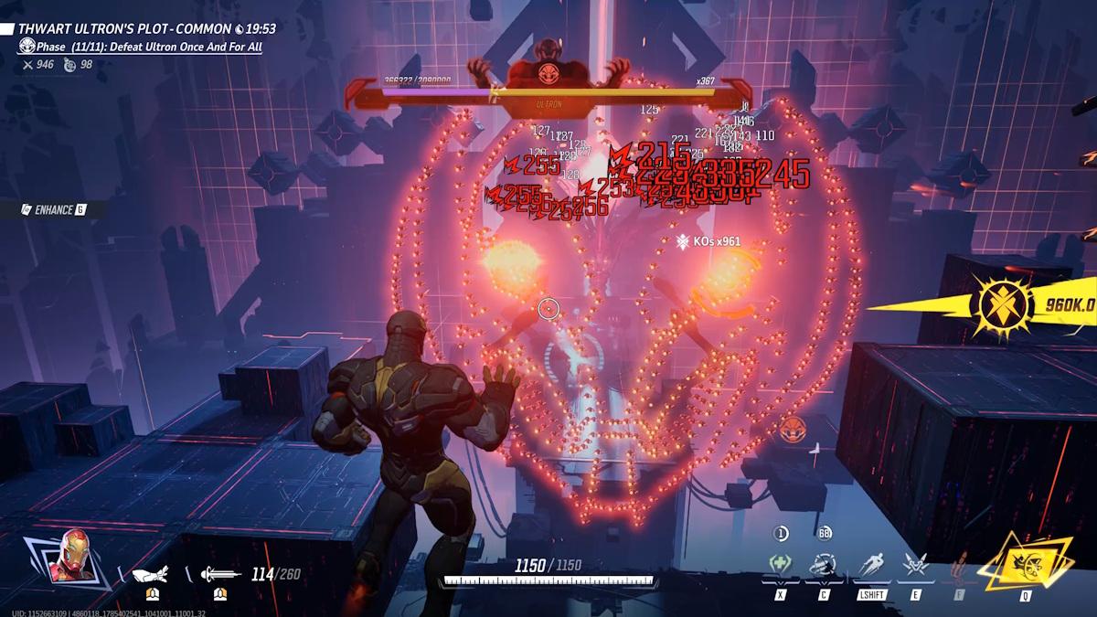 Attacking Ultron's army of drones in final phase