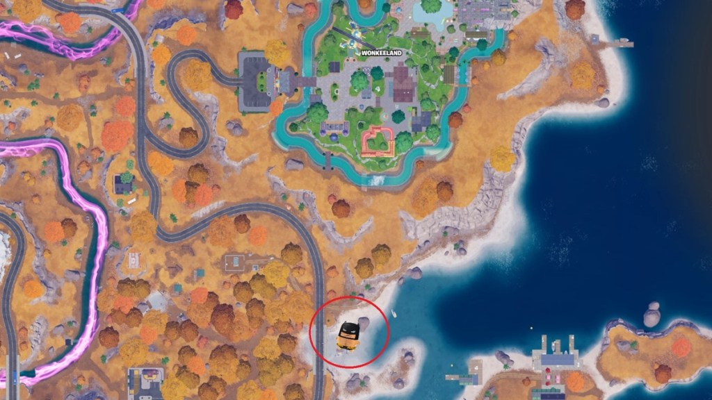Batman Sprite Location In Fortnite Next To Catwoman