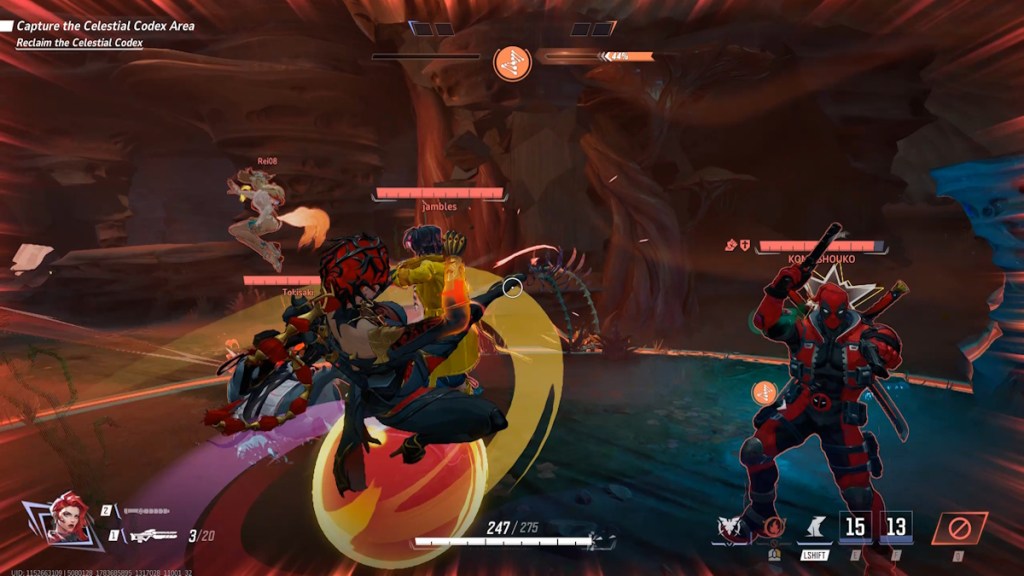 Black Widow spinning kick in Marvel Rivals
