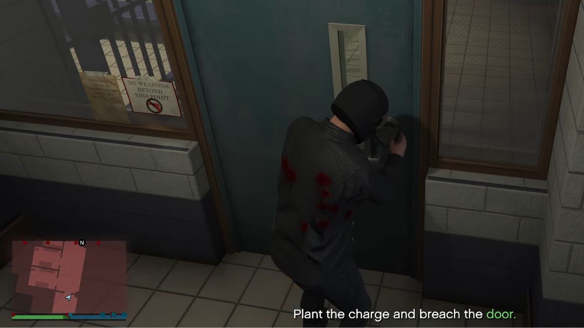 Breaching the door of Mission Row Police Station