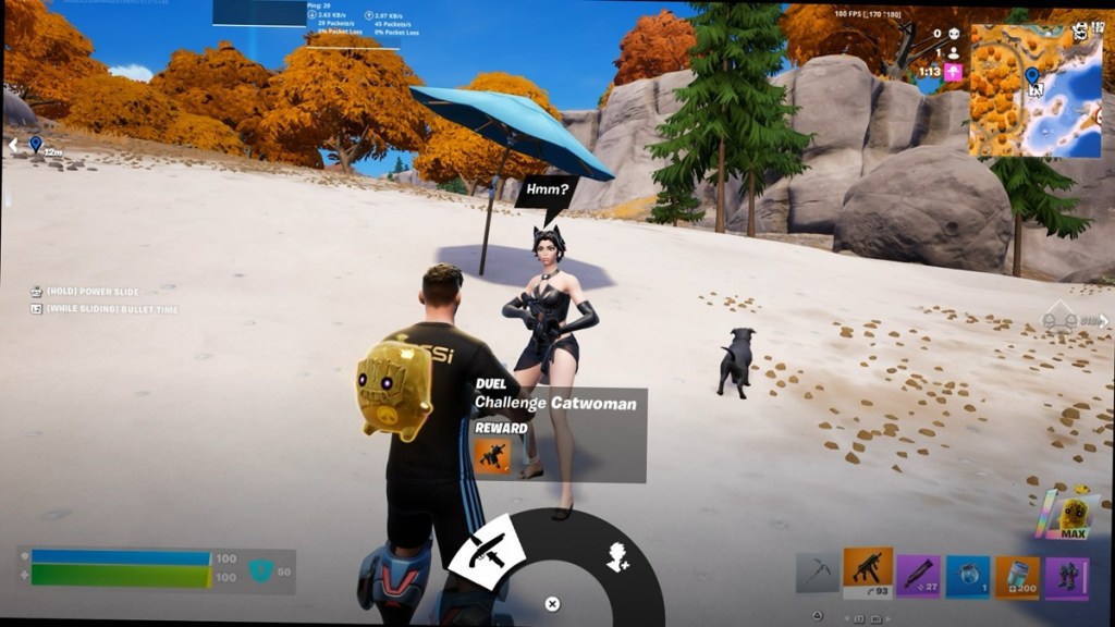 Challenge Catwoman To Get The Batman Sprite In Fortnite