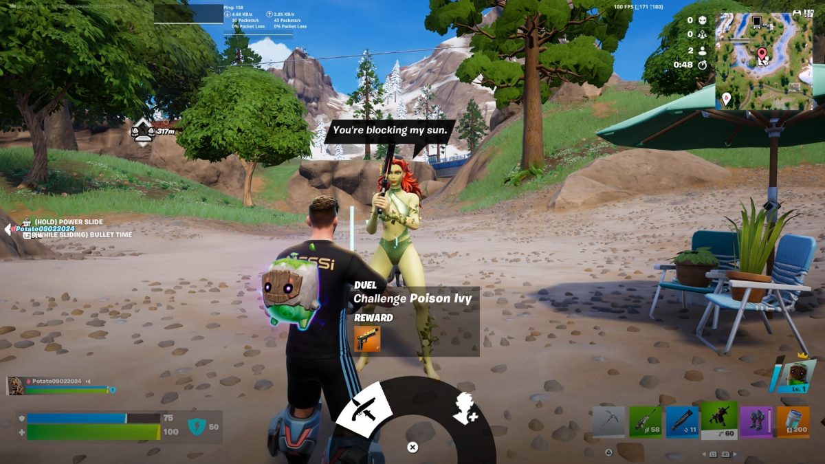 Challenge Poison Ivy To Duel In Fortnite