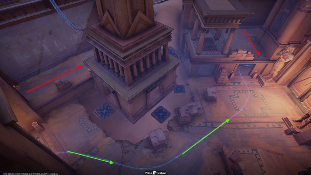 Chokepoint Inside Apocalypse's Pyramid in Marvel Rivals Thebes Map