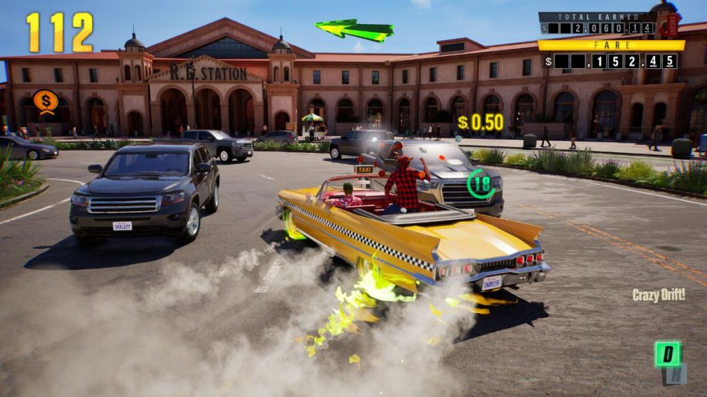 Crazy Taxi World Tour gameplay
