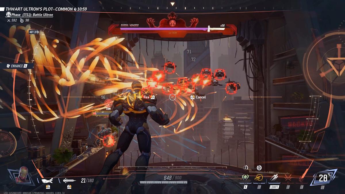 Destroying Ultron's Sentry Drones in Marvel Rivals