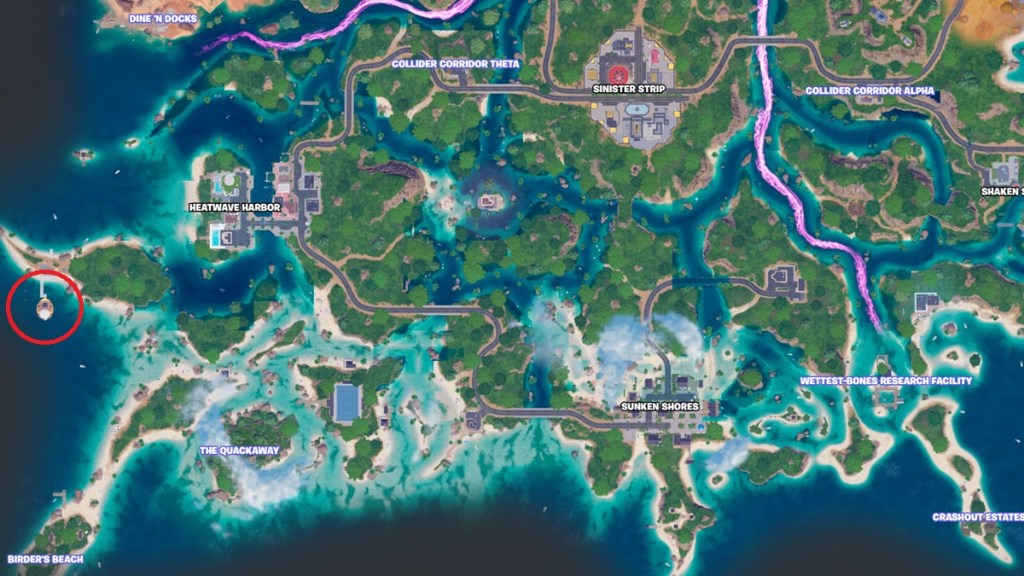 Duck Yacht Dancefloor Location In Fortnite