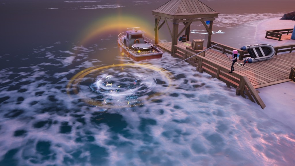 Golden Fishing Spot in Fortnite Chapter 7 Season 4