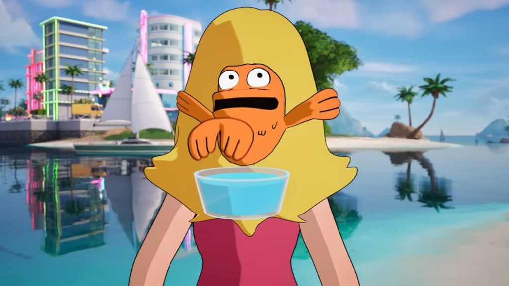 Klaus Heisler back bling in the American Dad collab in Fortnite