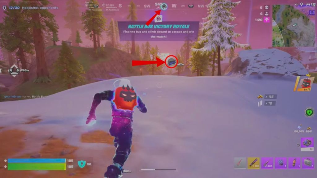 Fortnite Battle Bus Victory Royale Location