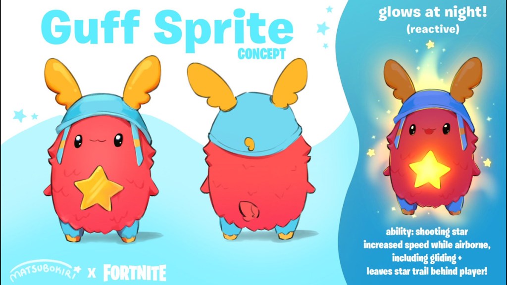 Buff Sprite Concept with its abilities for the Fortnite Sprite Contest