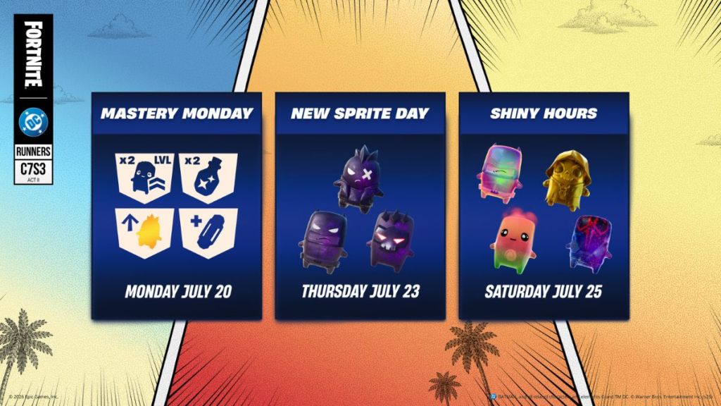 Fortnite Sprite Roadmap for Cube Sprites