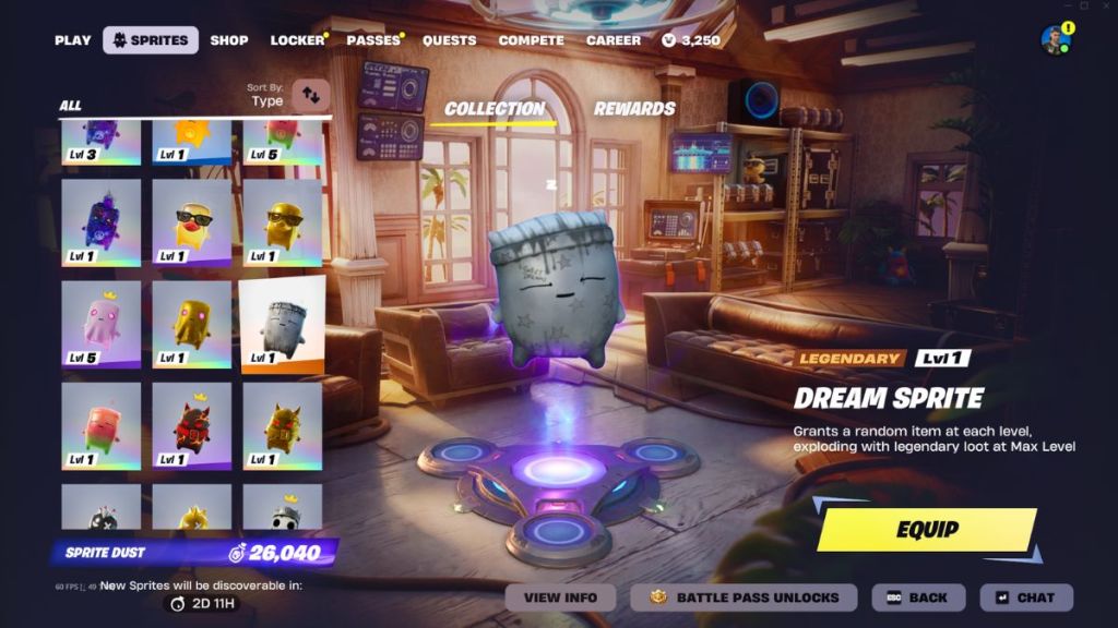 Dream Sprite in the Fortnite Sprite collection