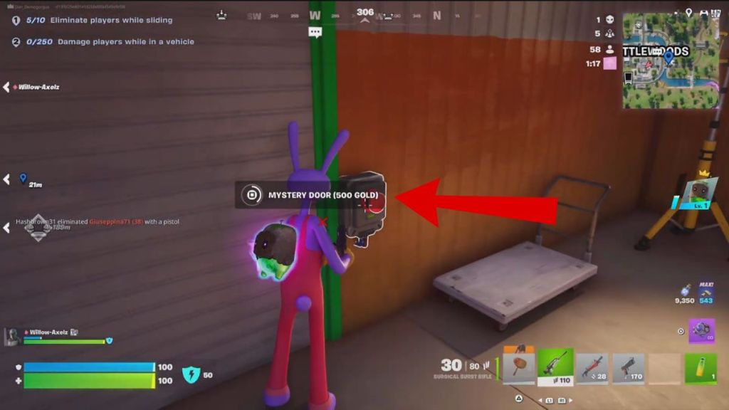 Mystery Door prompt for Dream Sprite in Fortnite