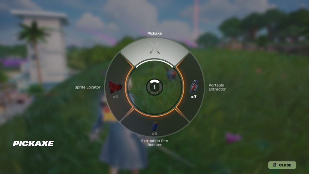Gizmos Fortnite de la ranura Pickaxe