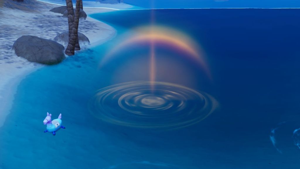 Golden Fishing Spots in the waters of the Fortnite Chapter 7 Season 3