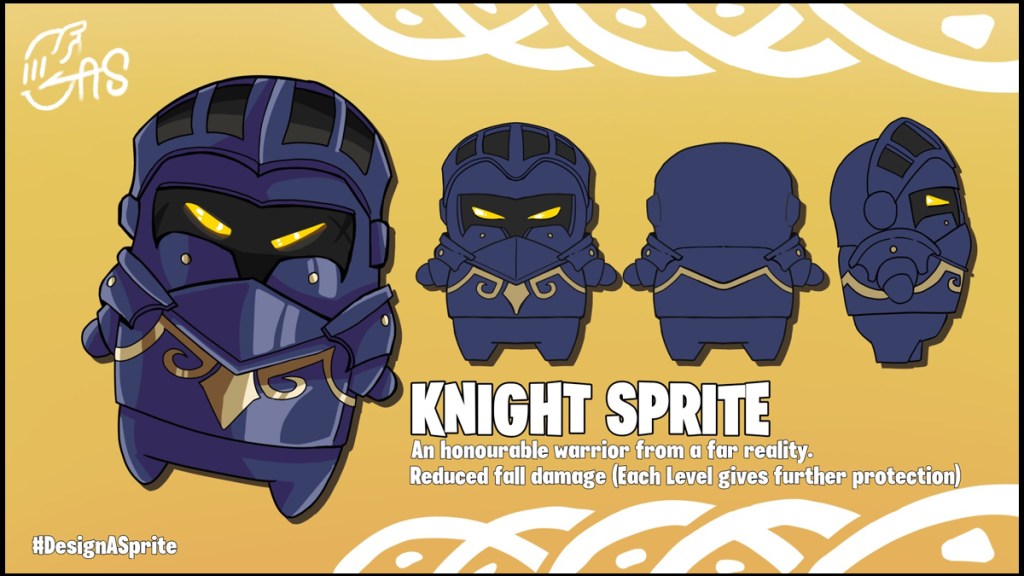 Knight Sprite concept with its abilities for Fortnite Sprite Contest 