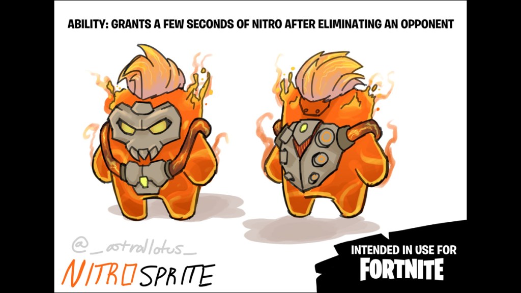 Nitro Sprite Concept for Fortnite Sprite Contest