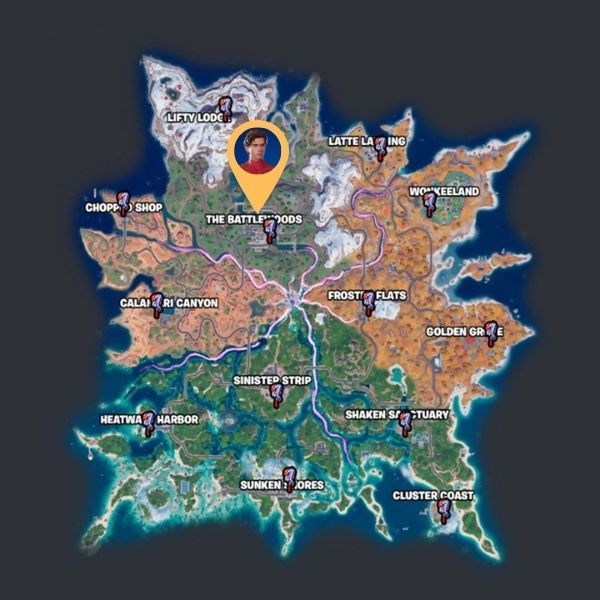 Spider-Man Web Slinger Location In Fortnite