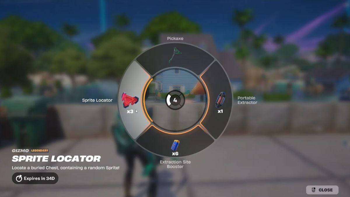 Fortnite Gizmo Wheel with Sprite Locator