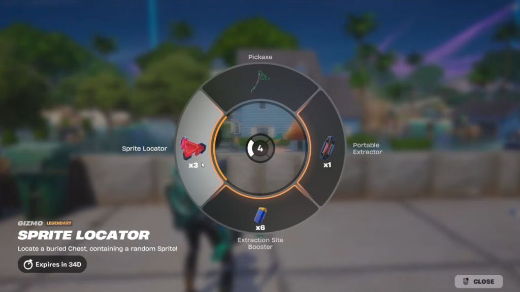 Fortnite Gizmo Wheel with Sprite Locator