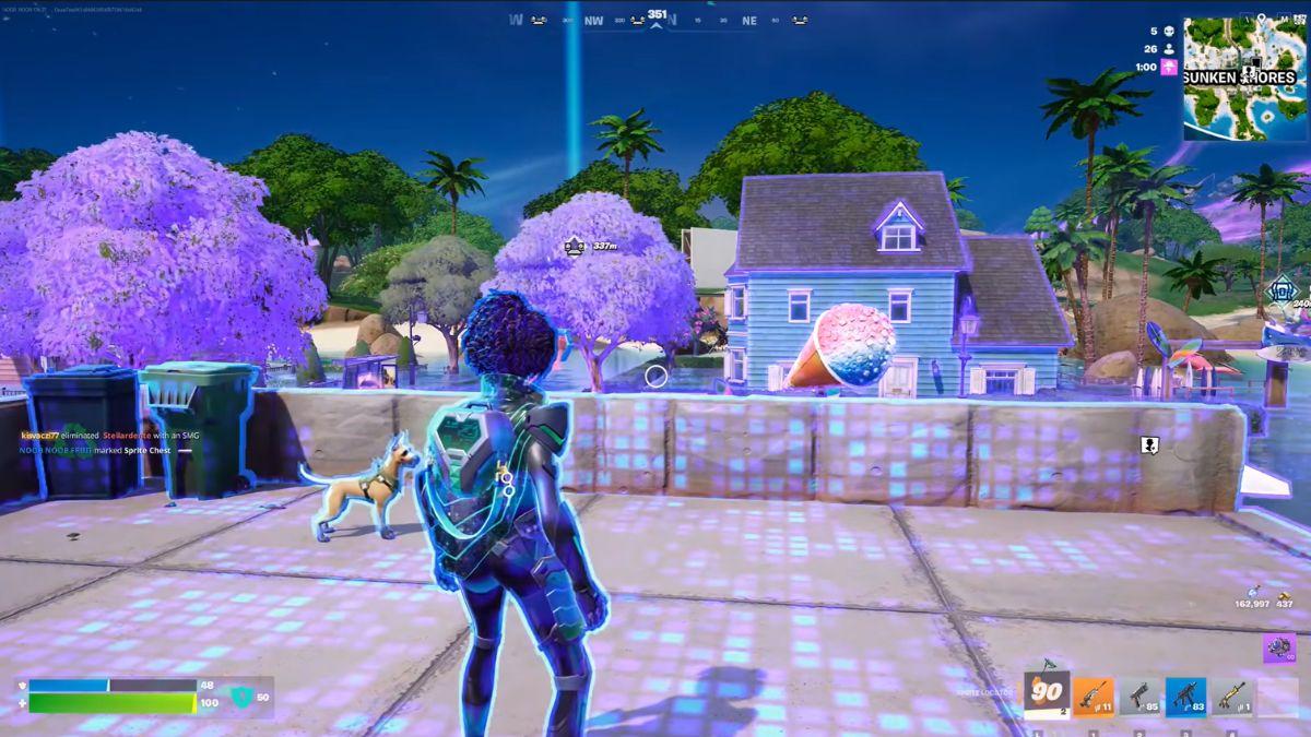 Activating the Sprite Locator in Fortnite