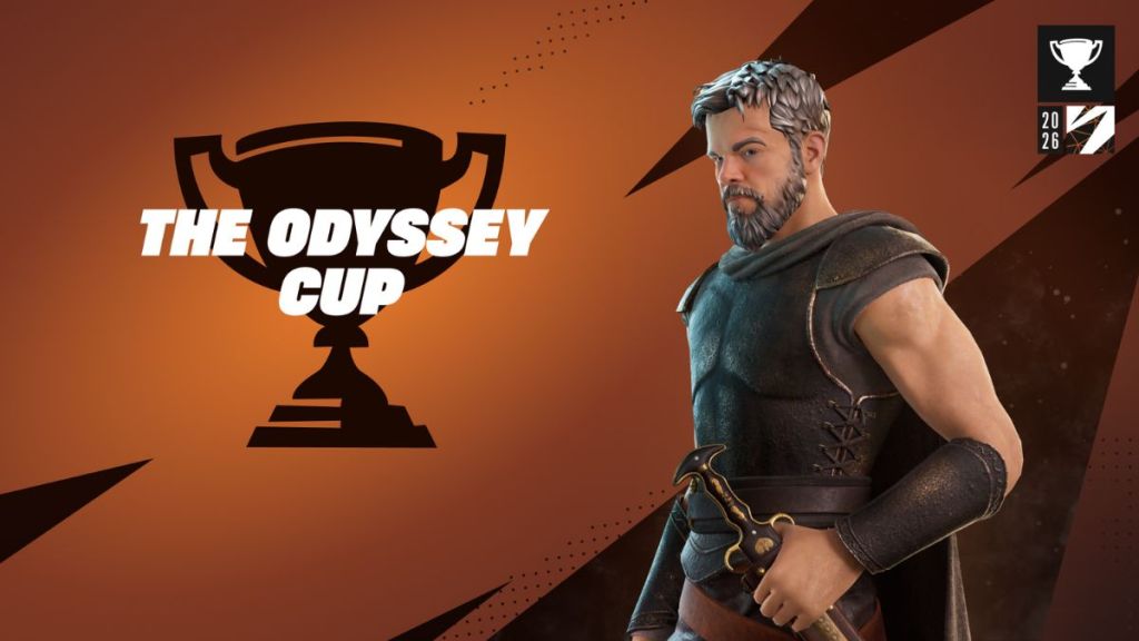 The Odyssey Cup em Fortnite com a Skin de Odysseus