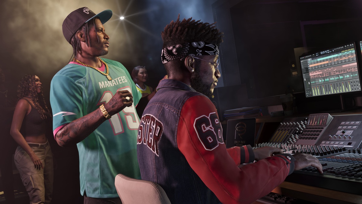 Dre'Quan Overseeing Sound Mixing in GTA 6 Club