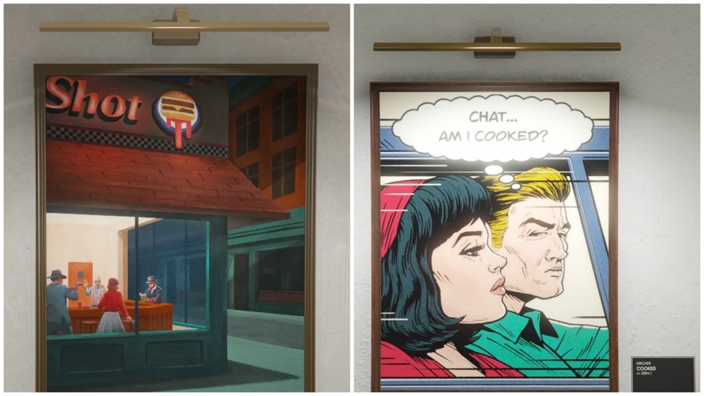 Easter Eggs de GTA Online escondidos em pinturas