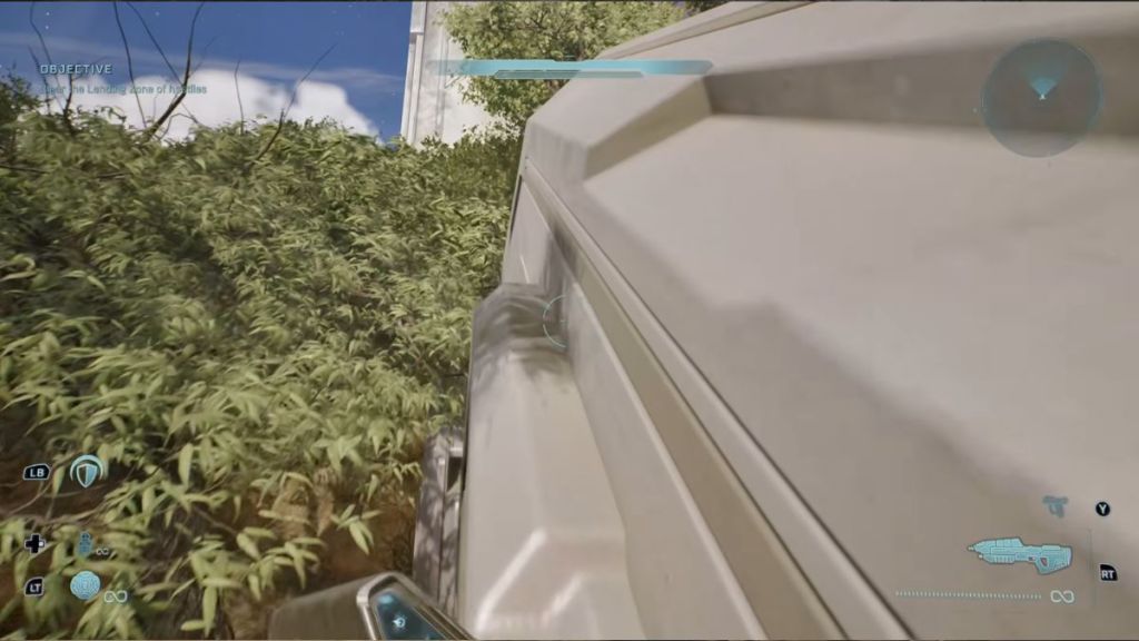 Climbing ledges in Halo