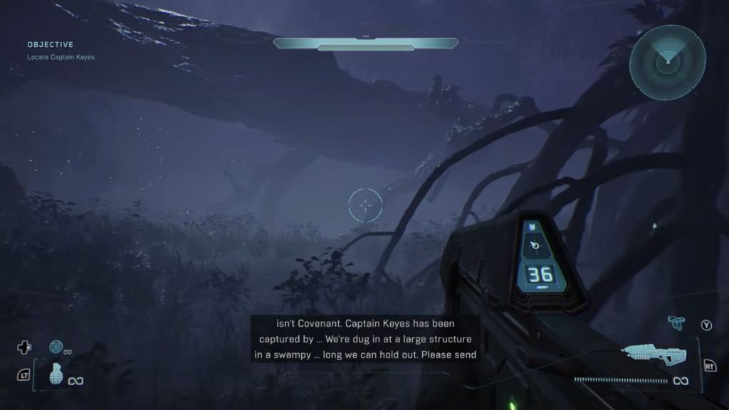 Foggy forest in Halo Campaign Evolved
