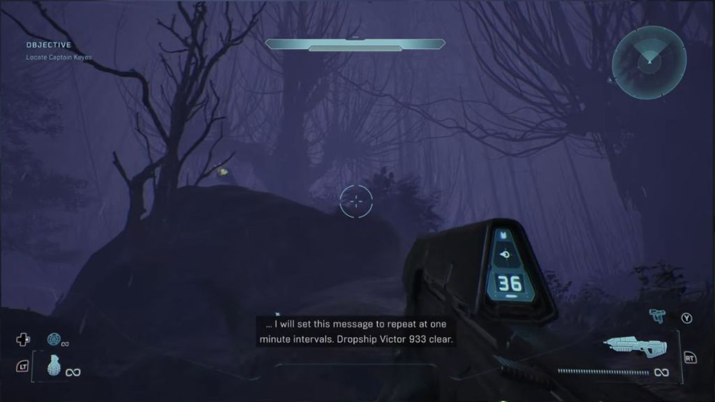 Foggy forest in Halo Campaign Evolved