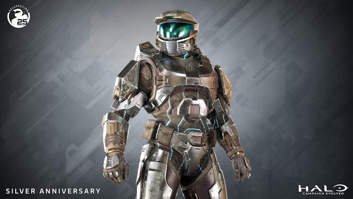 Halo Campaign Evolved Silver Anniversary Armor skin