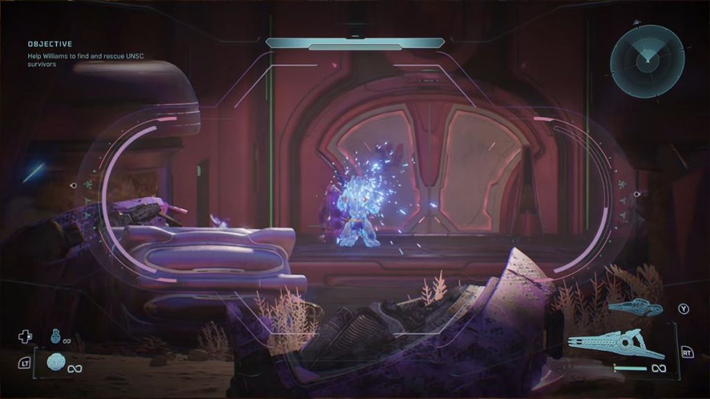 Shooting at HVT in Halo Campaign Evolved