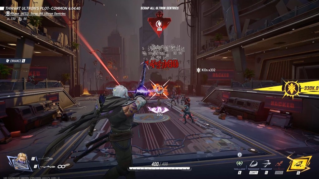 Hawkeye in Marvel Rivals Avengers of Ultron mode