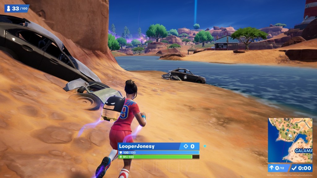 Consuming The Golden Apple in Fortnite