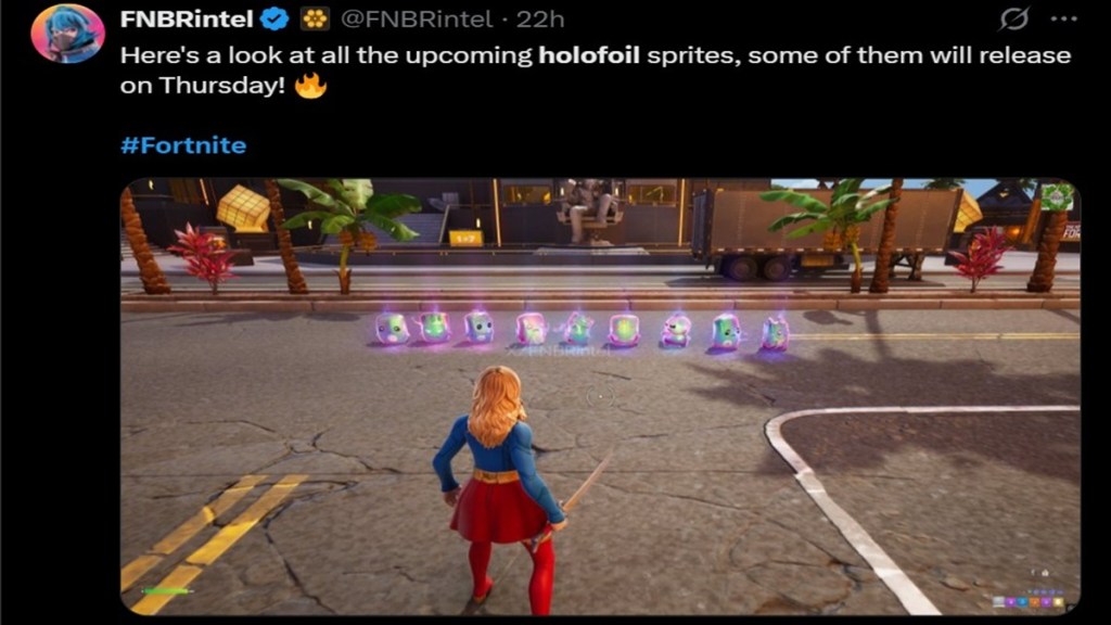Holofoil Sprites in Fortnite
