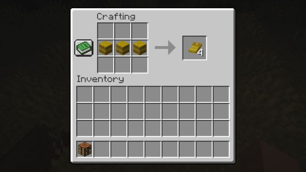 How to Make Straw Beds in Minecraft Crafting Recipe