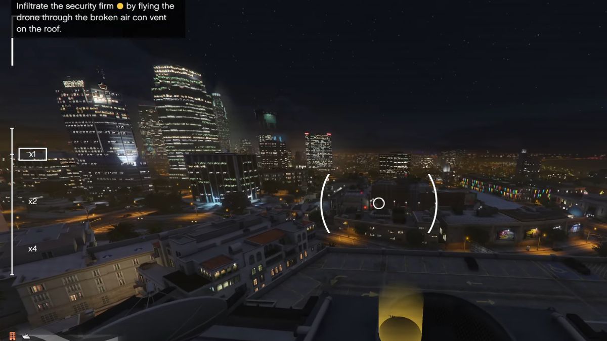 Infiltrating the security firm with the drone