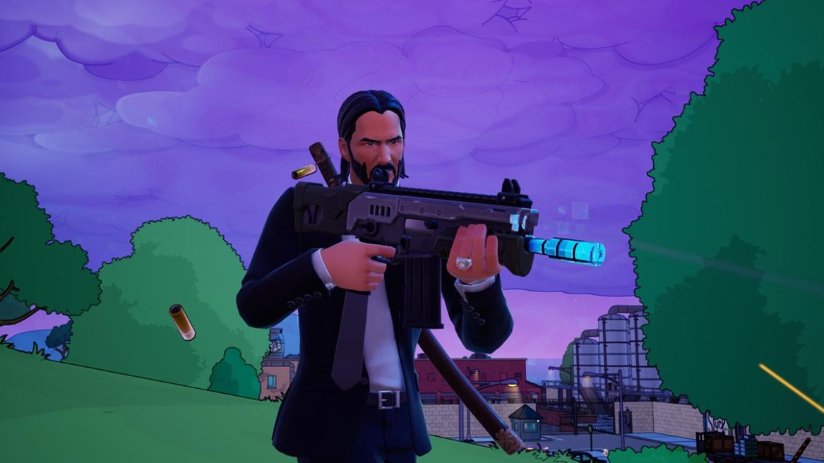 John Wick Completing Contracts In Fortnite