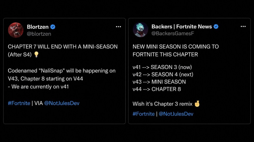Leaks suggest Fortnite Mini Season will be Chapter 7