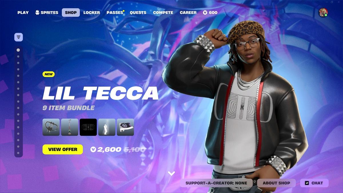 Lil Tecca Bundle In Fortnite