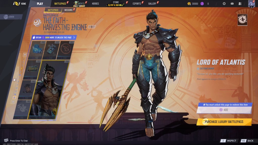 Marvel Rivals Season 9 Battle Pass Page 4 Rewards