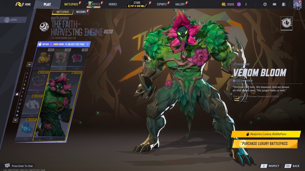 Marvel Rivals Season 9 Battle Pass Page 5 Rewards