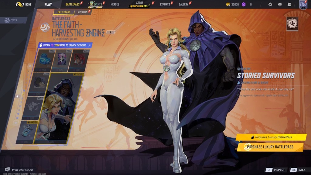 Marvel Rivals Season 9 Battle Pass Page 7 Rewards