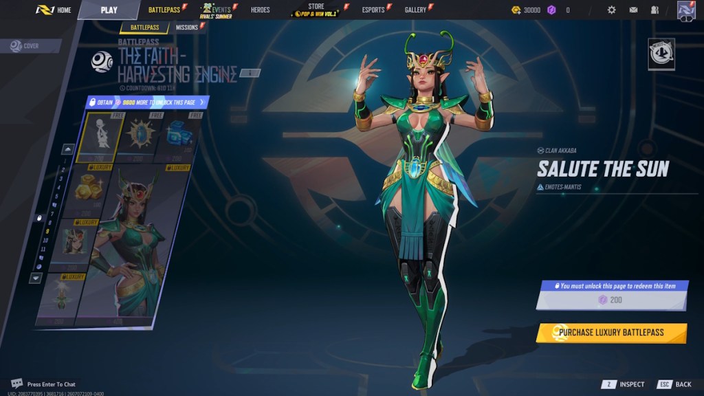 Marvel Rivals Season 9 Battle Pass Page 9 Rewards