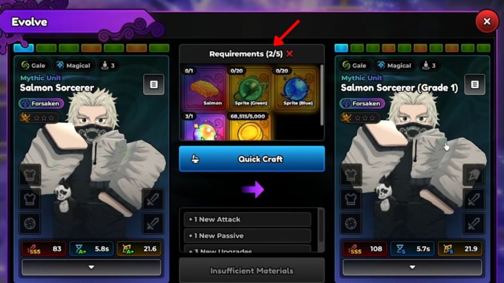 Method for How to evolve units in Anime Expeditions